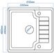 Кухонна мийка Romzha Klasicky 51 Seda (602)