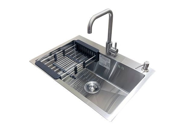 Комплект мойка + смеситель Romzha Arta U-600S (B)